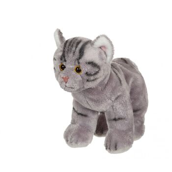 Chat Floppikitty - gris 22 cm 2
