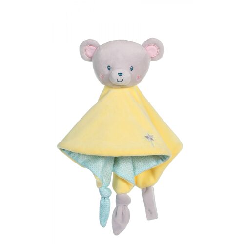 Carré doudou "Les p'tits féeriques" souris - 24 cm