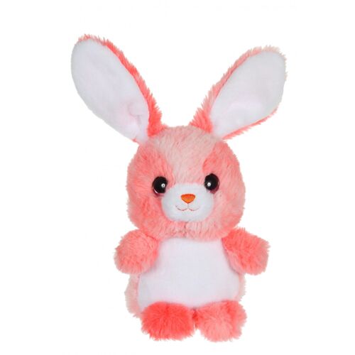 Lapin cloudy 15 cm - corail