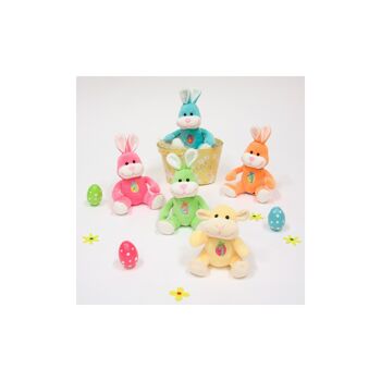 Les copains de Pâques musicaux 15 cm - lapin rose 3