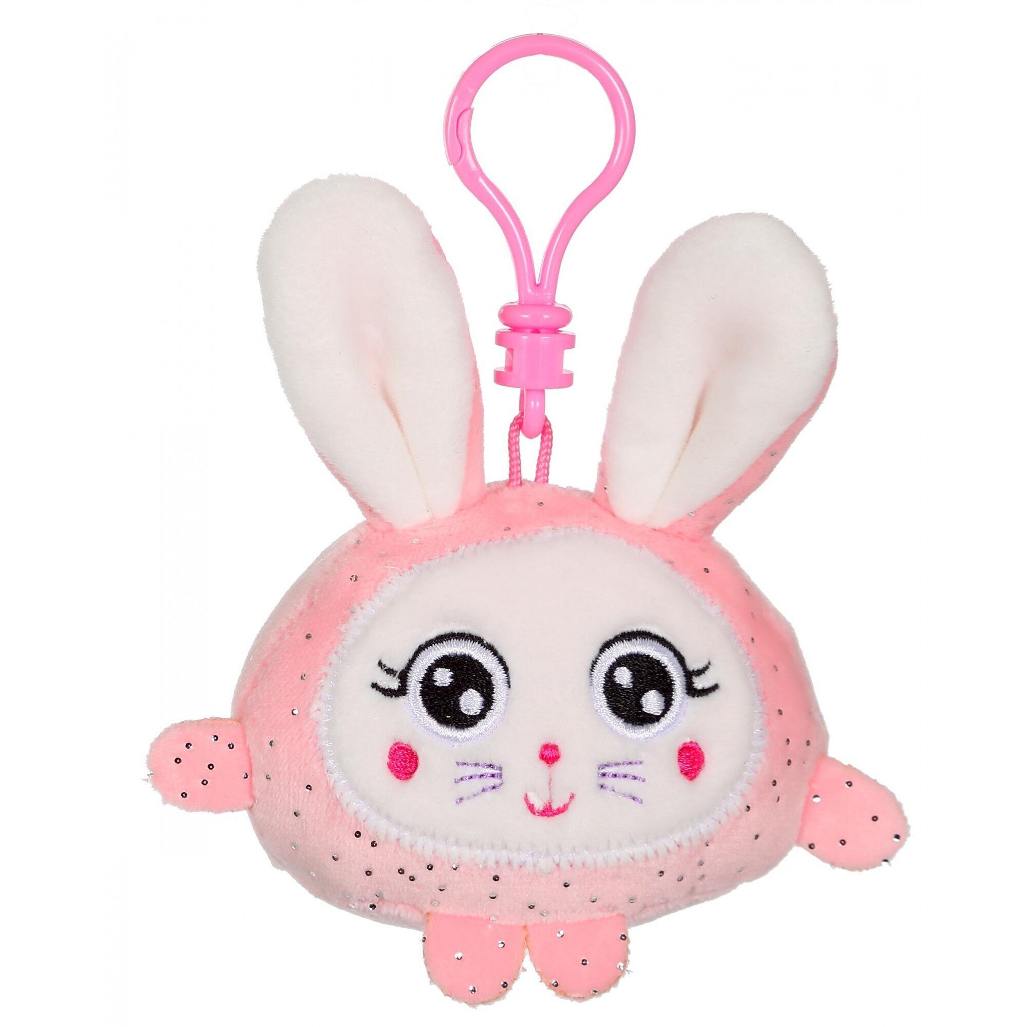 Squishimals Sparkle porte-clés - Lapin Floppy 8 cm