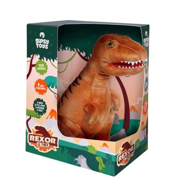 Rexor, le T-Rex à fonction marron 38 cm 1
