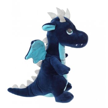 Dragon sonore, bleu 17 cm 2