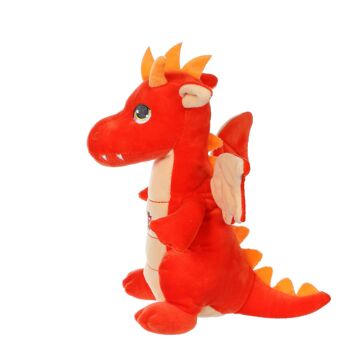 Dragon sonore, orange 17 cm 2