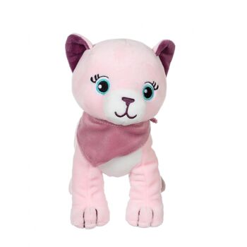 Fun kitties sonores, rose foulard parme 3