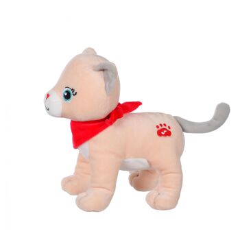 Fun kitties sonores, beige foulard rouge 2