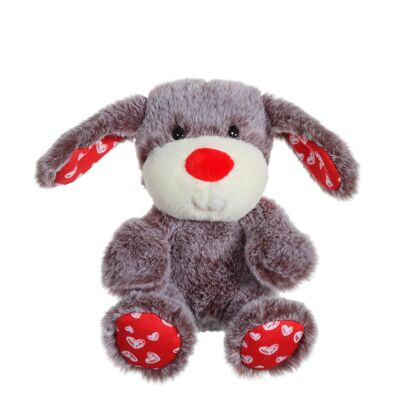 Fluffy Love - Perro marrón - 14 cm