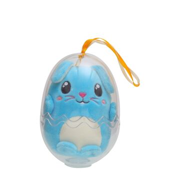 Œuf Cosymals de Pâques - Lapin Bleu - 12 cm 1