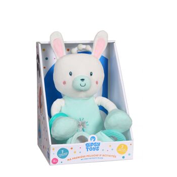 Ma 1ère Peluche d'activités  - Lapin - 25 cm 1