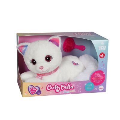 Cuty Bella Fashionista - Peluche gatto interattivo - 30 cm