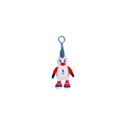 Portachiavi Gallo - Squadra Paralimpica Francese - Peluche con licenza ufficiale - Seduto 10 cm