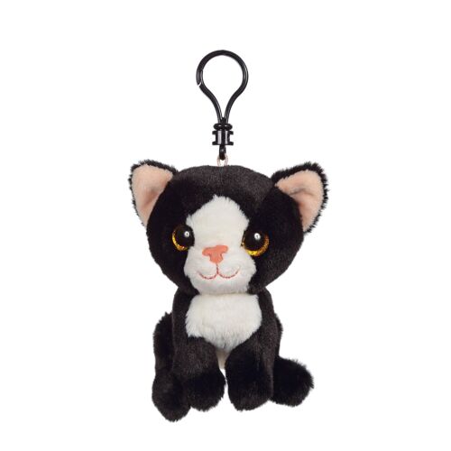 Porte-clés Chat Noir & Blanc – 12 cm