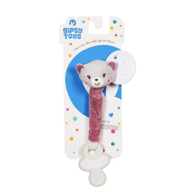 Porta chupete Gato "Bamboo" - 13 cm s/tarjeta