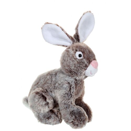 Lapin flammé marron - 25 cm