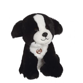 Chien Mimi dogs sonore noir et blanc - 18 cm 1