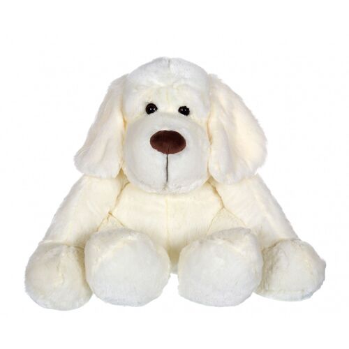 Chien Flatoutou blanc - 50 cm