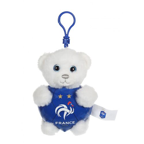 Porte-clés ours FFF 13 cm