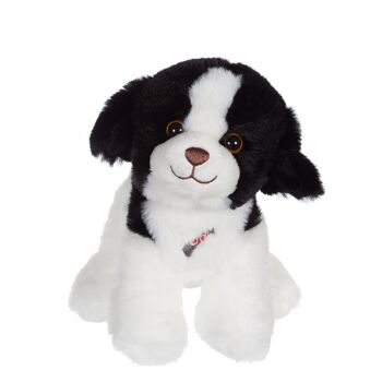 Dogz & kats sonores 18 cm - chien noir et blanc 1