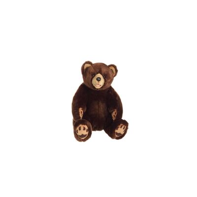 Brauner sitzender Grizzlybär – 42 cm