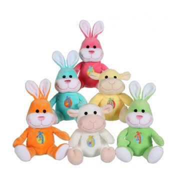 Les copains de Pâques musicaux 15 cm - lapin orange 2