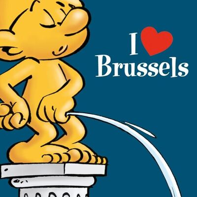 CARTE POSTALE - I LOVE BRUSSELS