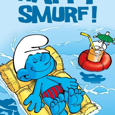 CARTE POSTALE - HAPPY SMURF