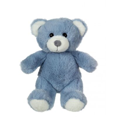 Trendiger Jeansblauer Bär, der Bär zum Kuscheln, 15 cm