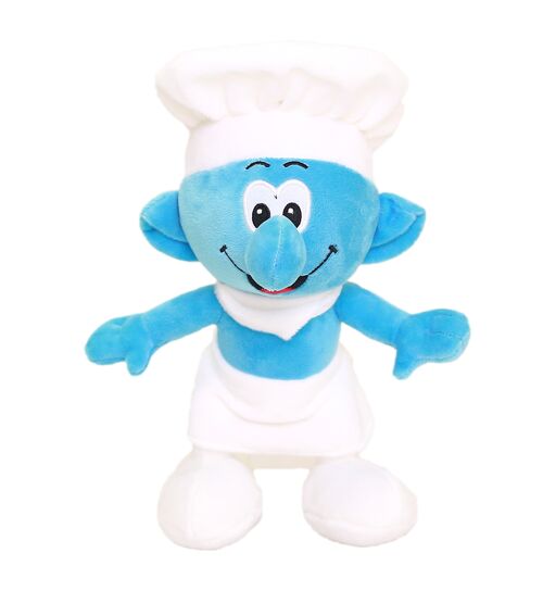 15 cm - peluche schtroumpf cuisinier