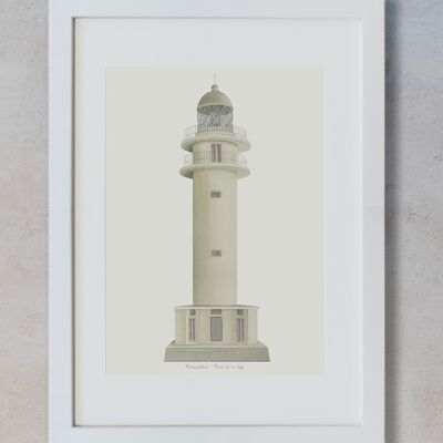 Dekorbogen – Leuchtturm Formentera – Cap de Barbaria