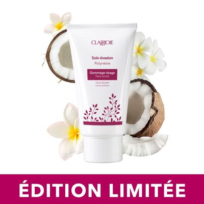 Exfoliante facial tiaré de coco ecológico 75 ml