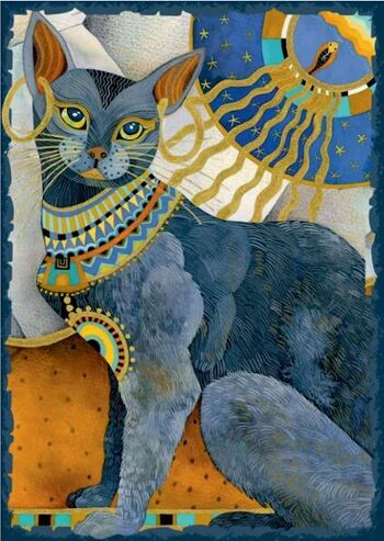 Tableau 3D CAT EGYPTIAN MYTHOLOGY