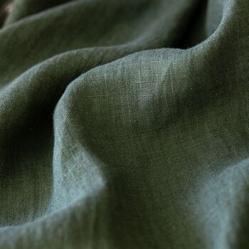 serviettes de table vert anglais fabriquée en France 100% lin 4