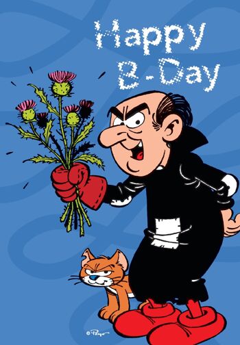 CARTE POSTALE - HAPPY  B-DAY GARGAMEL