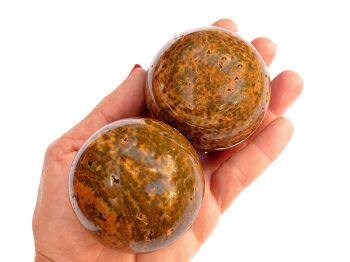 Lot de 1 kg de sphère de jaspe océanique (4-5 pièces) – (55 mm – 60 mm) 1
