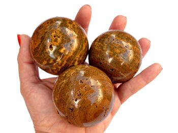 Lot de 1 kg de sphère de jaspe océanique (4-5 pièces) – (55 mm – 60 mm) 3