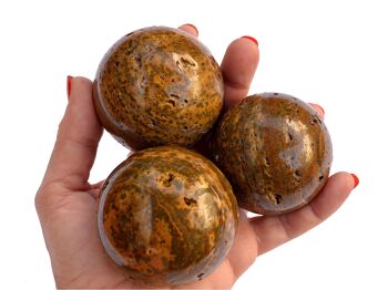 Lot de 1 kg de sphère de jaspe océanique (4-5 pièces) – (55 mm – 60 mm) 7