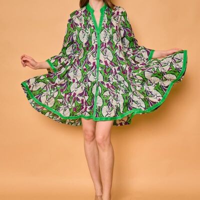 Robe courte bohème - Taille unique