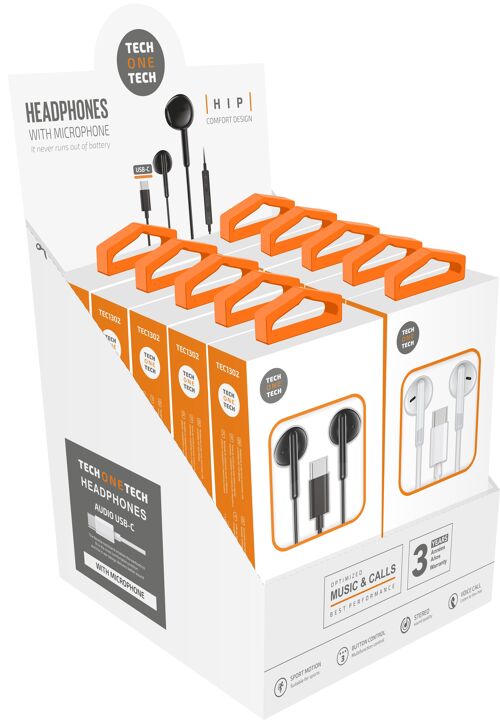 Pack ahorro auriculares HIP USB-C 10u (5+5)