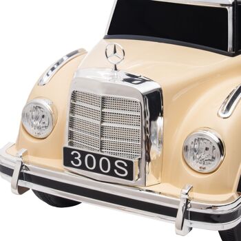 AIYAPLAY Porteur enfants voiture licence Mercedes-Benz 300S 18-48 mois coffre rangement sous le siège beige 9