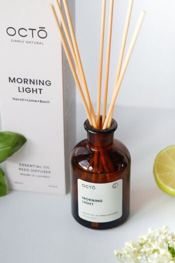 Lumière du matin (Néroli + Citron vert + Basilic) | Diffuseur à roseaux 2