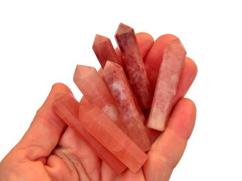 Pointe de cristal de calcite rose (45 mm - 55 mm) 5