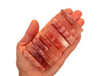 Pointe de cristal de calcite rose (45 mm - 55 mm) 7