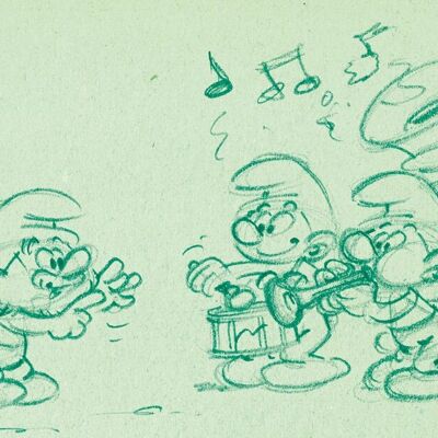 POSTCARD - SKETCH FANFARE