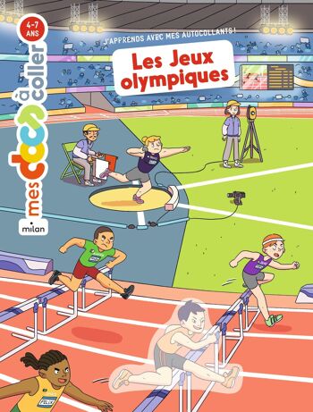 Sélection JO Paris 2024 - Livre documentaire avec autocollants - Les jeux olympiques - Coll. Mes docs à coller