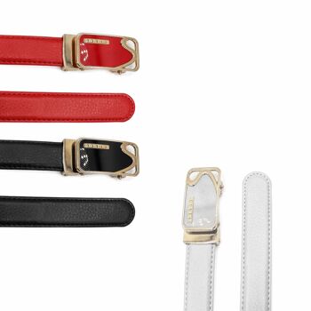 Ceinture femme avec boucle automatique Ceinture en cuir Largeur 2.3 cm-Zérimar 12