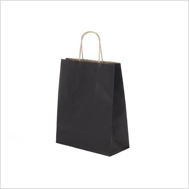 Bolsa de Papel (S) – “Asa Marrón” / Negra – 250 uds