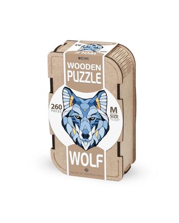 Eco Wood Art Puzzle en bois Loup, taille M, 3625, 35,6 × 27,4 × 0,4 cm 2