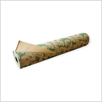Papier cadeau - BioKraft – Botanic – vert – 60cm x 100 mètres 2