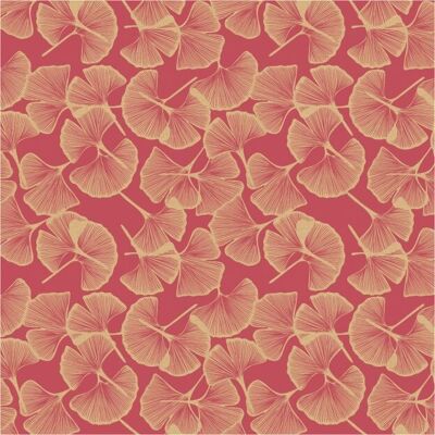 Carta da regalo - BioKraft – Botanic – rosa – 60 cm x 100 metri