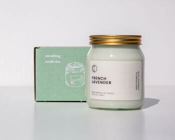 Français Lavande | Bougie en pot transparent 300 ml 2